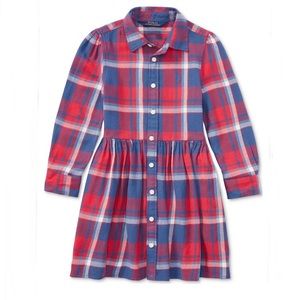 Polo Ralph Lauren Girl Plaid Shirt Dress